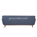 Sofa Fabric Midcentury 3 Seater le Wood Frame